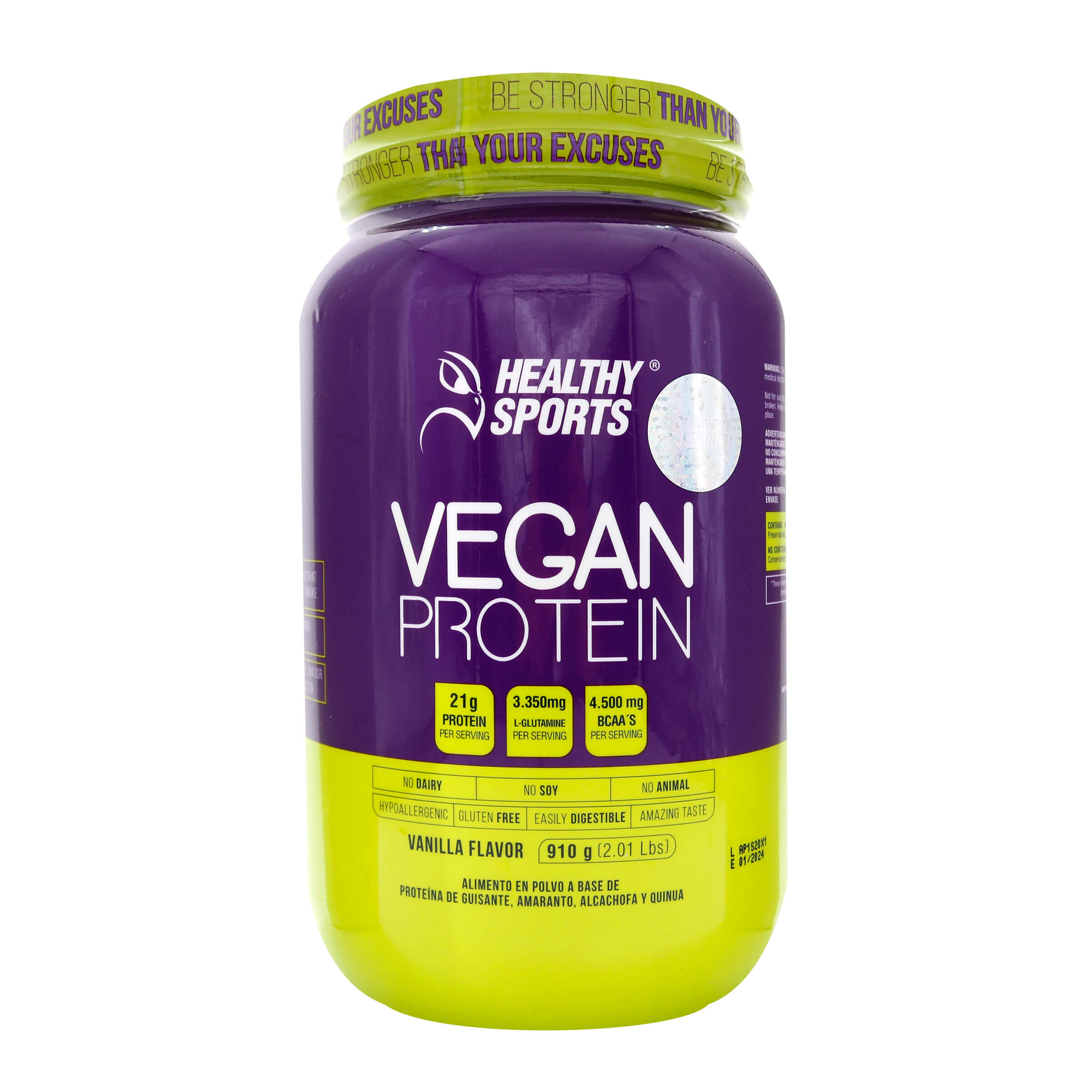 Vegan Protein Healthy Sports Sabor Vainilla