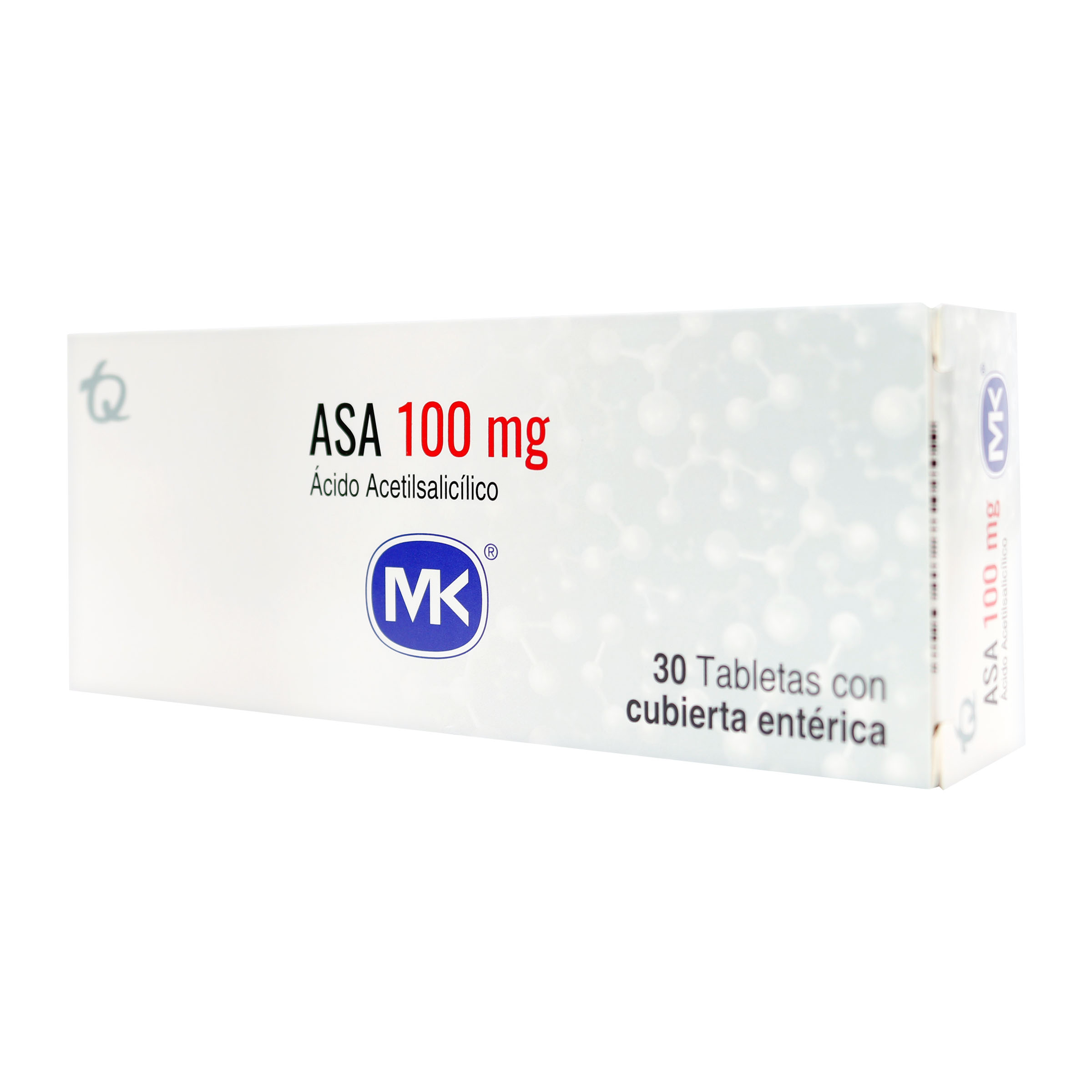 Asa acido Acetilsalicilico 100 Mg Tabletas Cubiertas