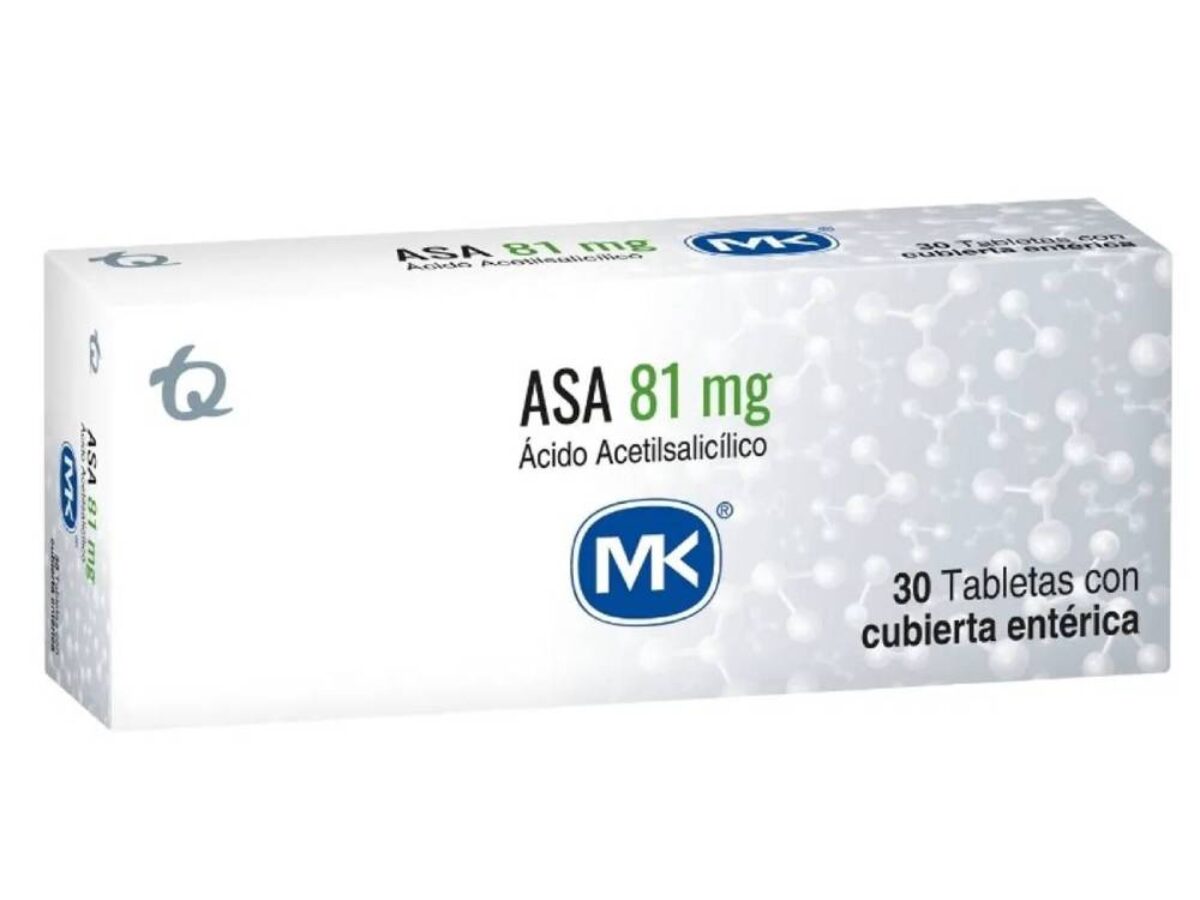 Asa acido Acetilsalicilico 81 Mg Tabletas Cubiertas