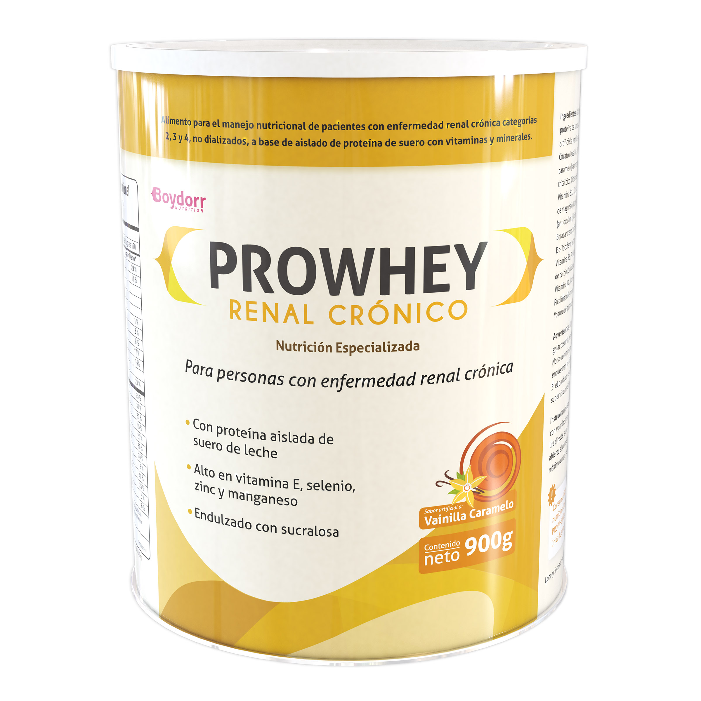 Prowhey Renal Cronico Nutricion Especializada Sabor Vainilla Caramelo