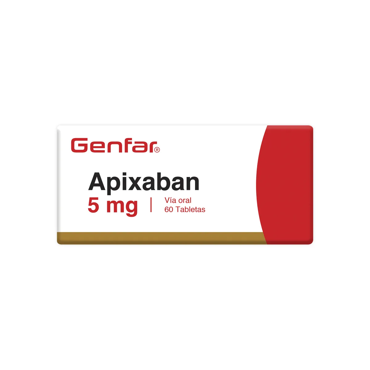 APIXABAN 5 MG 60 TABLETAS GF