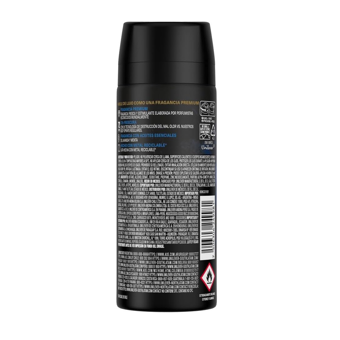 DESODORANTE AXE SPRAY BLUE LAVENDE 150 ML