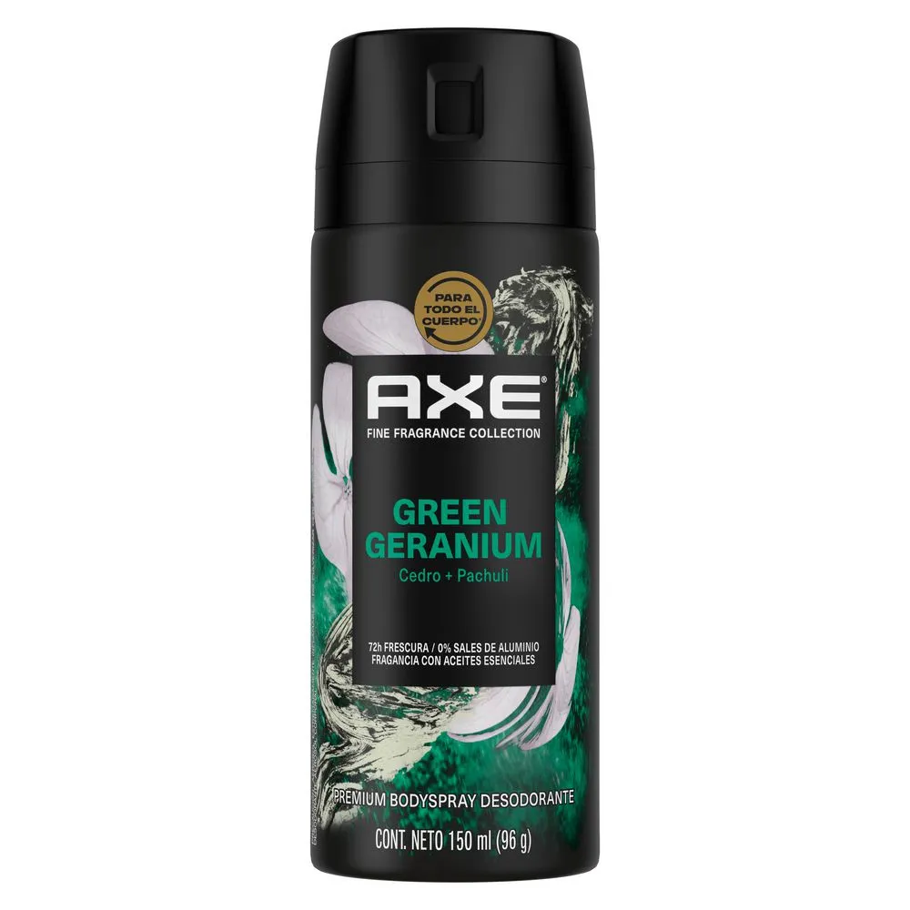 DESODORANTE AXE SPRAY GREEN GERANI 150 ML