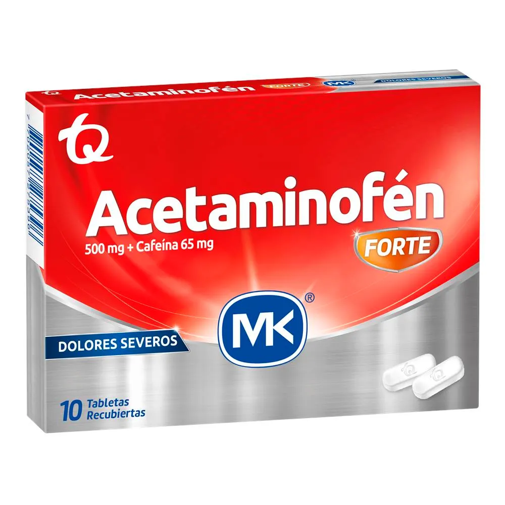 Acetaminofen Forte + Cafeina 500/65 Mg Mk