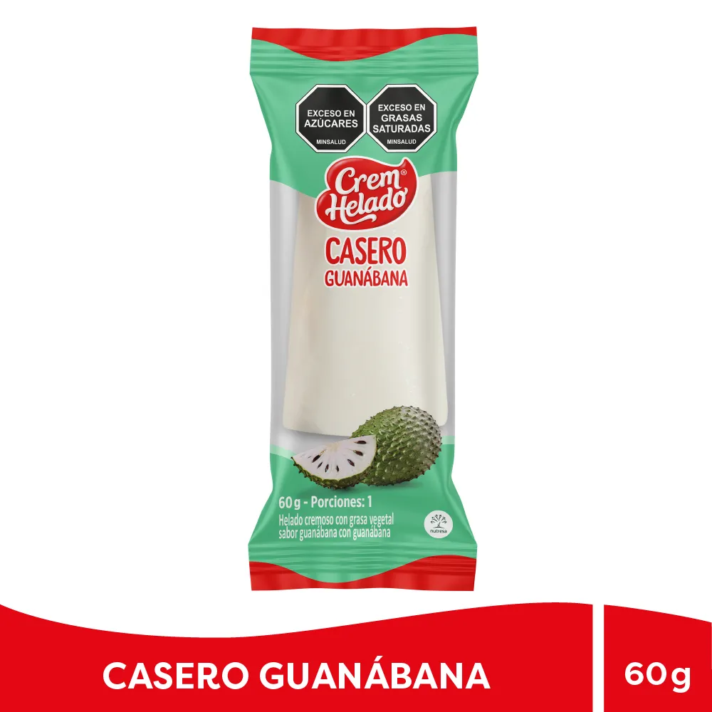 Helado Casero Guanábana 60 Gr