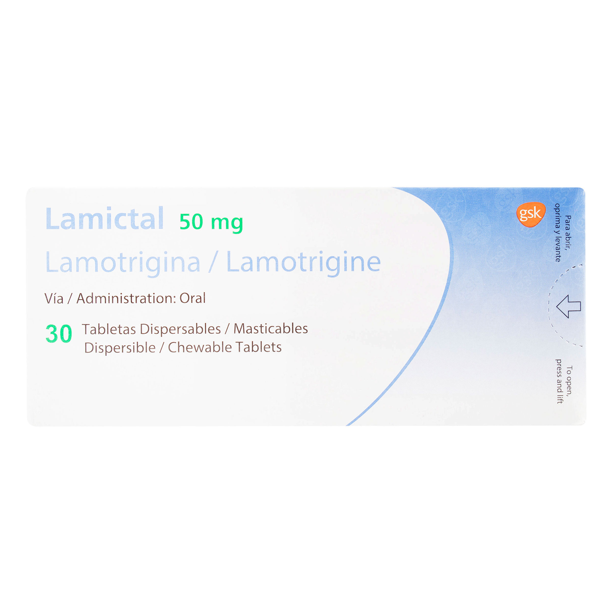 Lamictal Lamotrigina 50 Mg Tabletas Dispersables