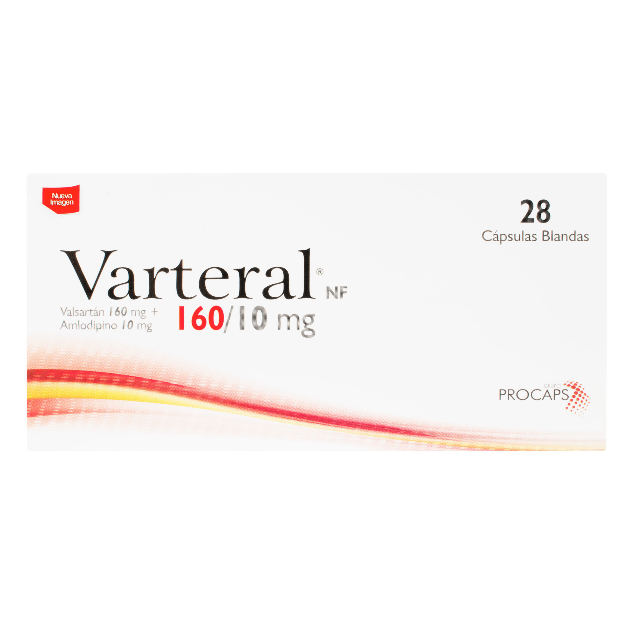 Varteral Valsartan + Amlodipino 160/10 Mg Capsulas Blandas