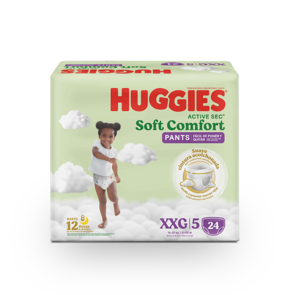 Pañal Huggies Pants Acti Sec Etapa 5 Xxg Soft Comfort