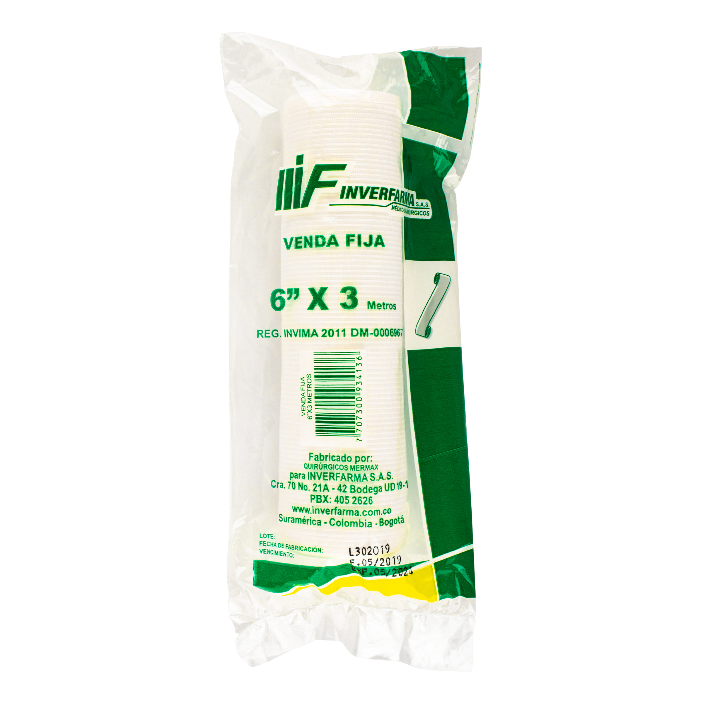 Venda Fija Blanca Ortopedia 6X3 Mt Mer Max Inverfarma
