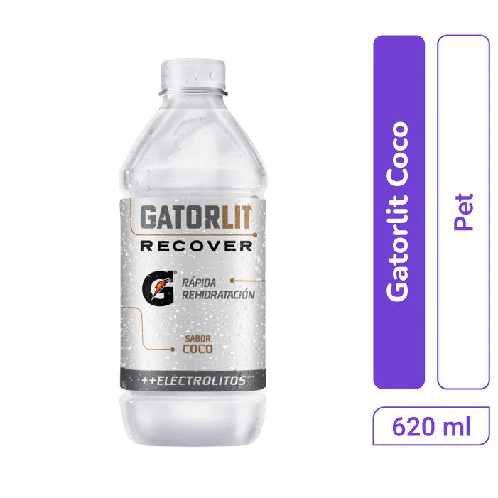 Gatorlit Recover Rapida Rehidratacion 620 mL Sabor Coco
