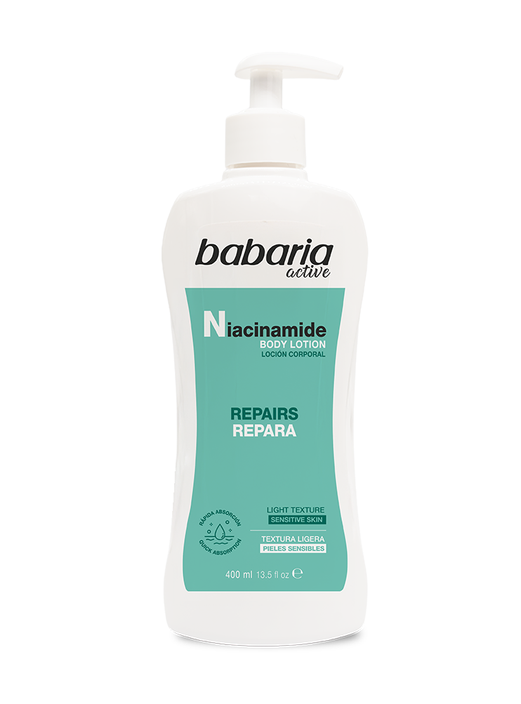 Crema Locion Corporal Babaria Niacinamida Pieles Sensibles Con Difusor