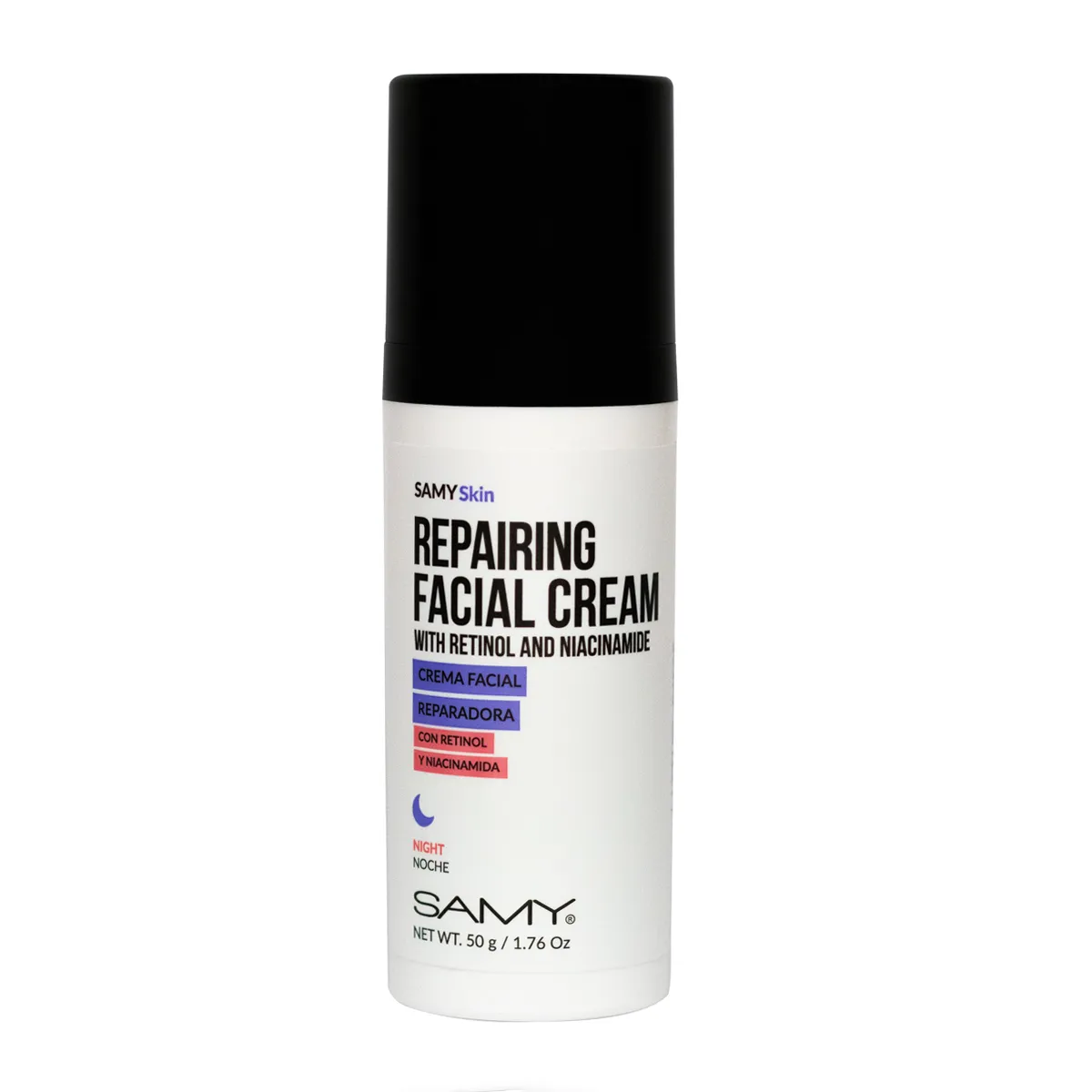 Crema Facial Reparadora Con Retinol Y Niacinamida Noche Samy