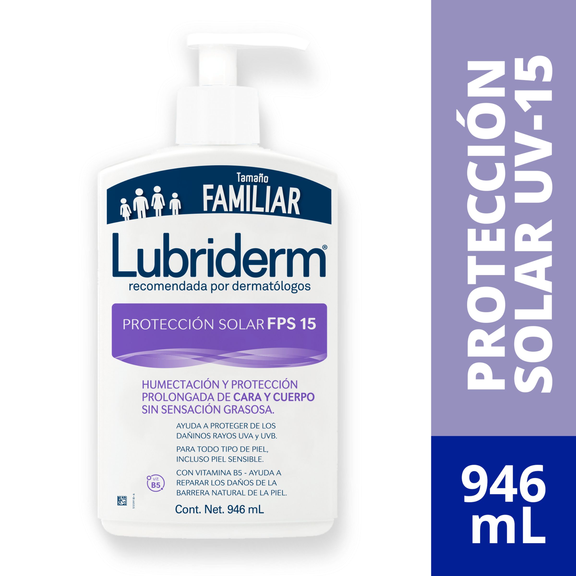 Bloqueador Solar Lubriderm Locion U.v Fps 15