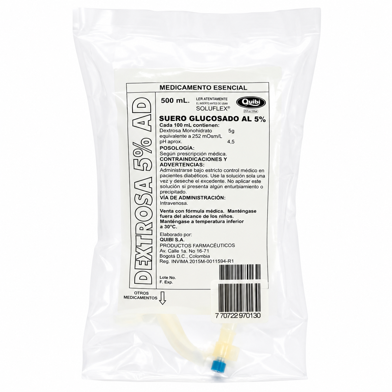 Dextrosa 5% A.D Suero Glucosado