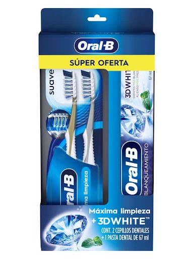 Cepillo Dental Oral B Advance 7 Beneficios + Crema 3 Dw Oferta