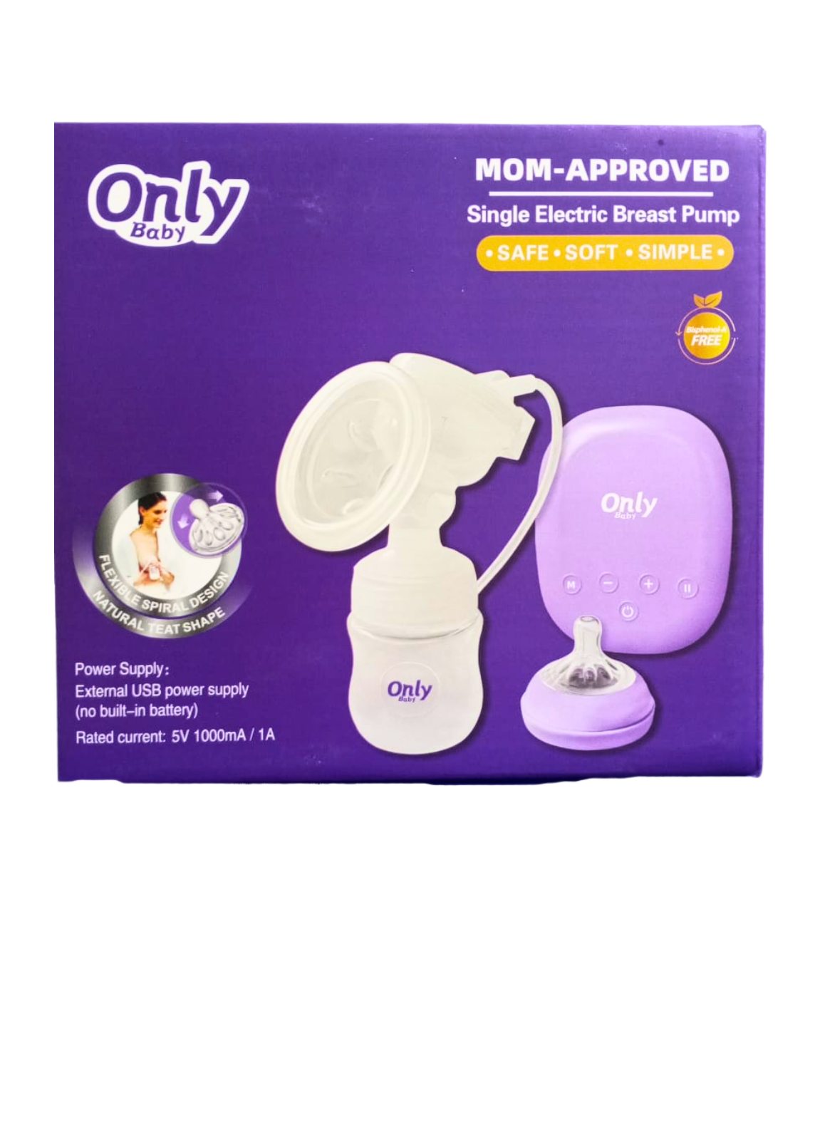Extractor De Leche Inhalambrico Only Baby Musical Mom-Approved