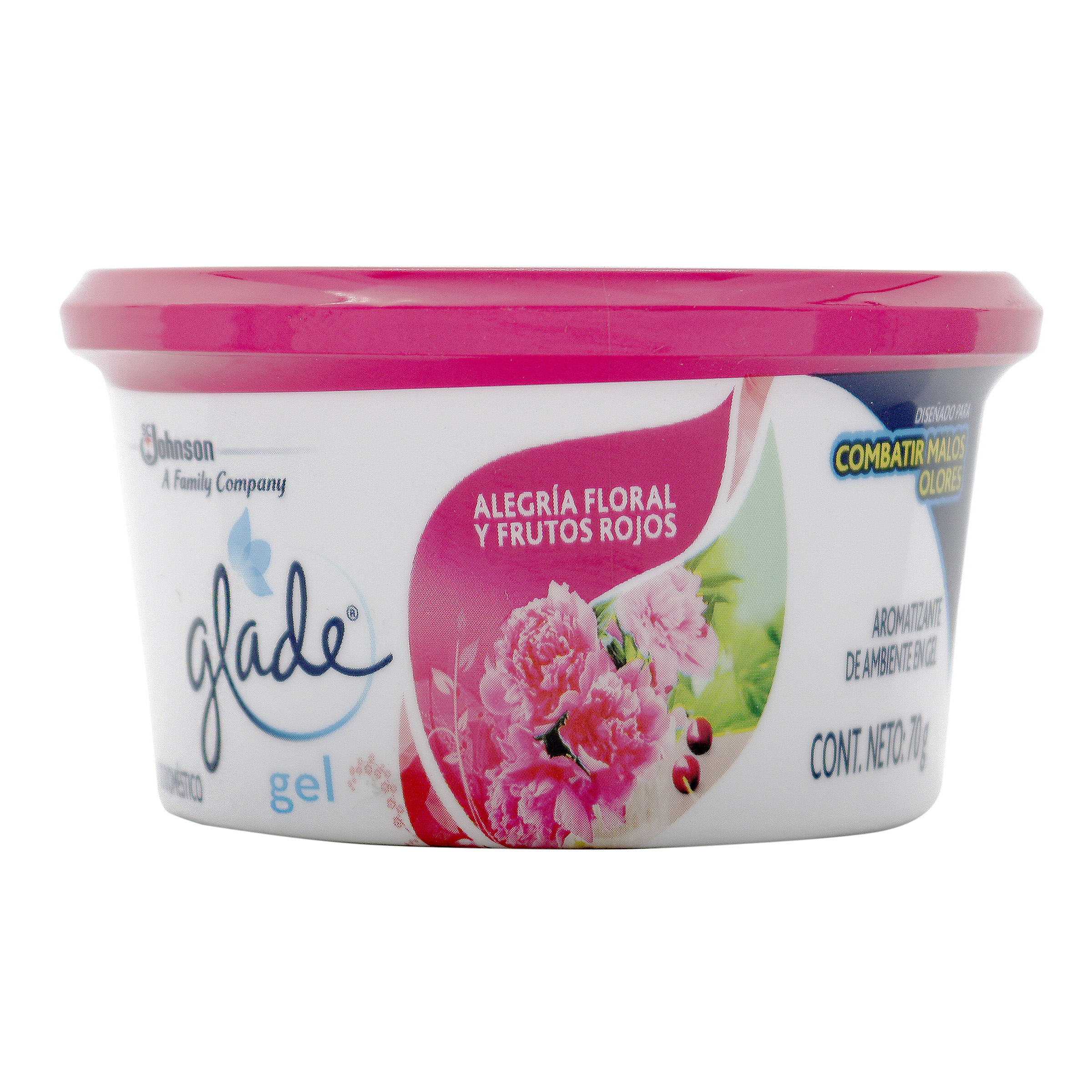 Ambientador Glade Gel Mini Alegria Floral Y Frutos Rojos