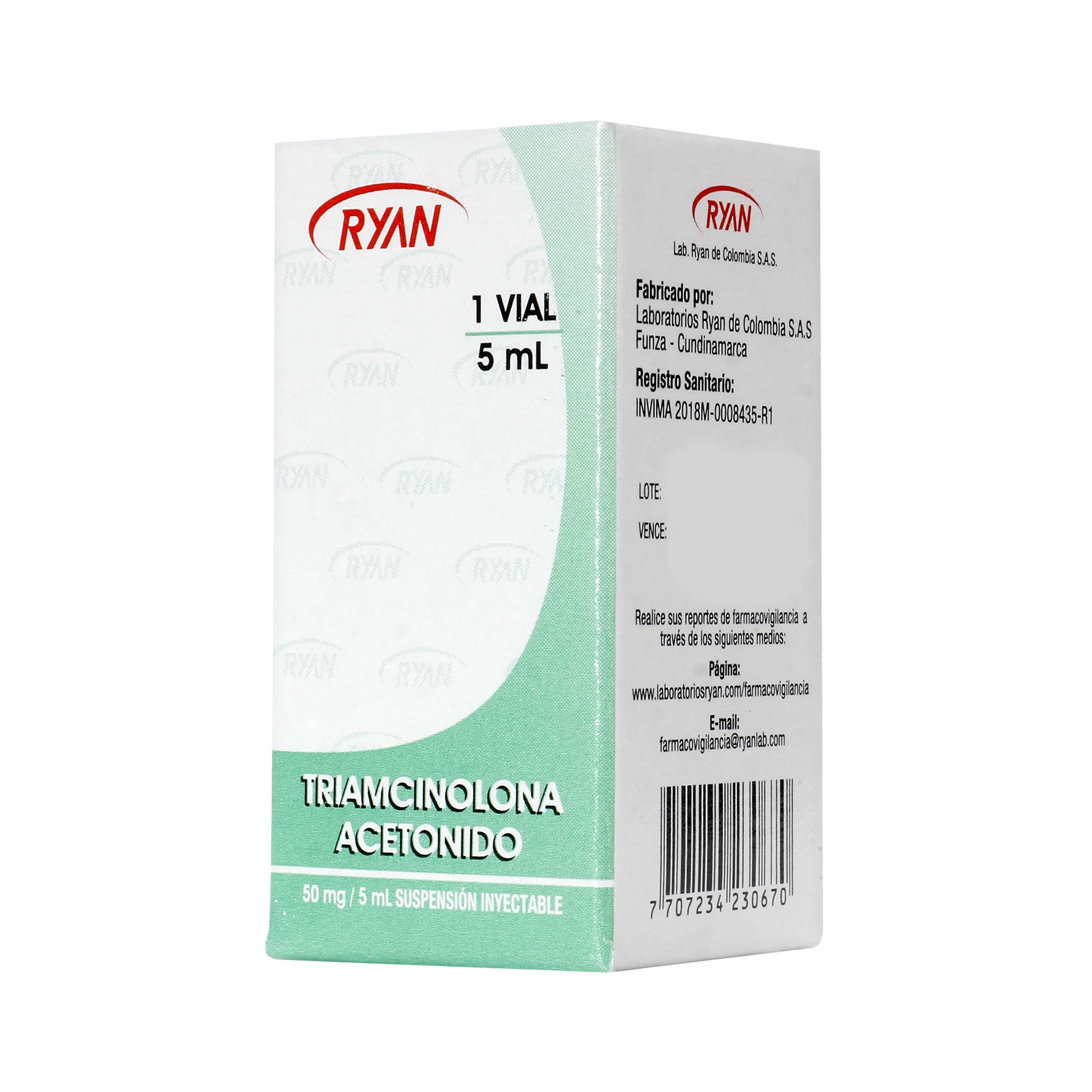 Triamcinolona Acetonido 50 Mg/5 mL Suspension Inyectable