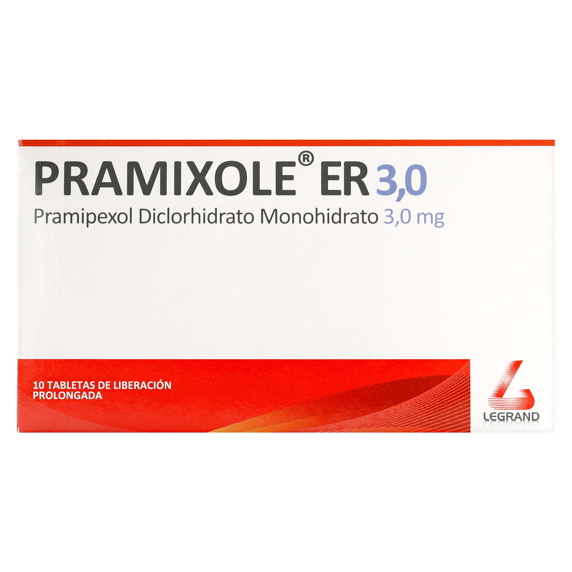 Pramixole Er Pramipexol Diclorhidrato Monohidrato 3.0 Mg Tabletas De Liberacion Prolongada