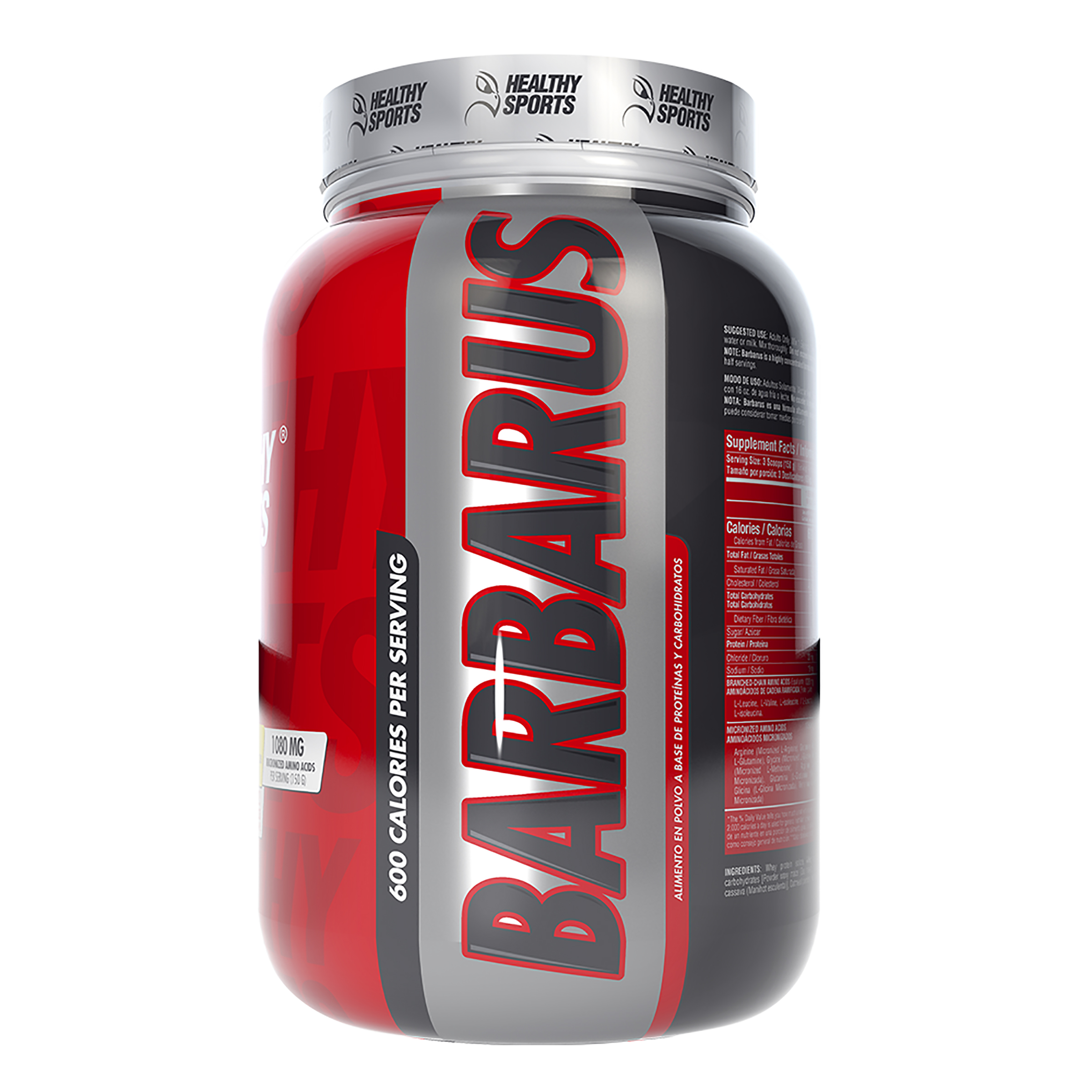 Barbarus Proteina Alimento En Polvo A Base De Proteinas y Carbohidratos