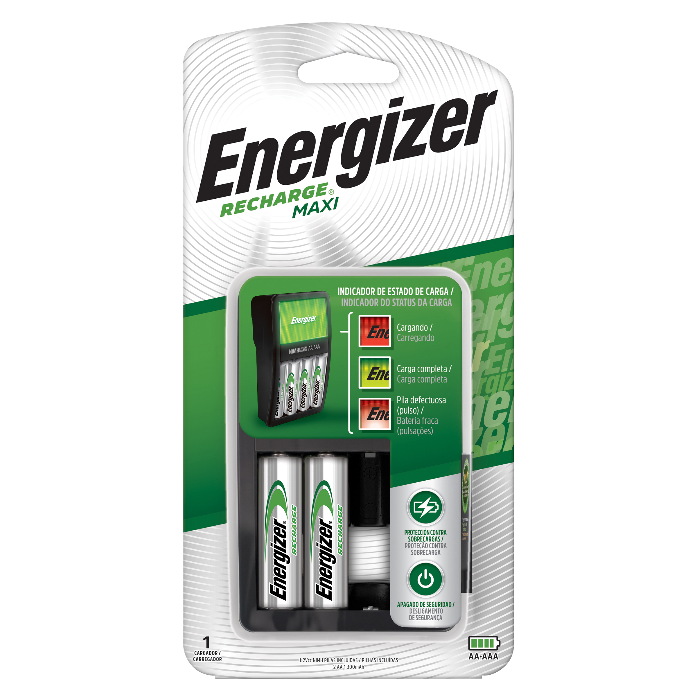 CARGADOR ENEGIZER MAXI 2 PILAS