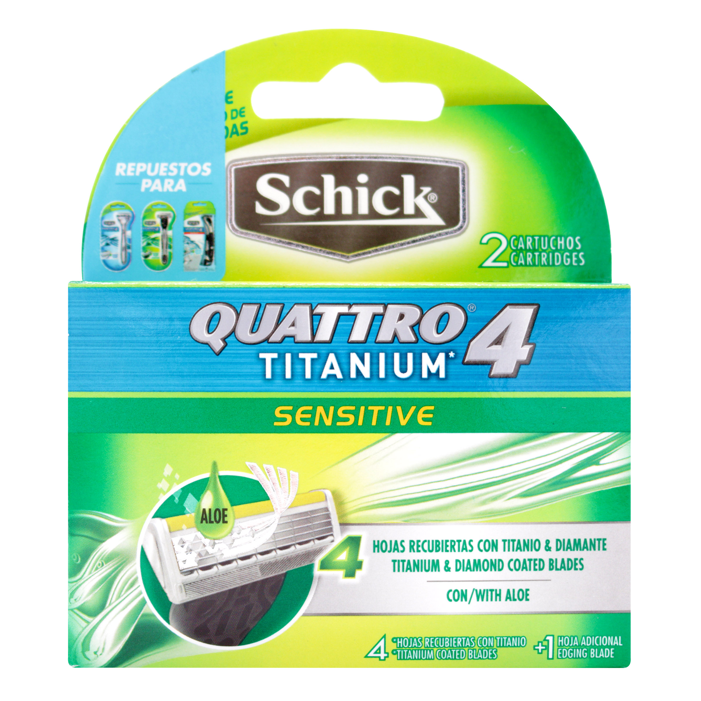 REPUESTO MAQUINA  AFECTAR  SCHICK 4 QUATRO TITANIUM 2 UNI