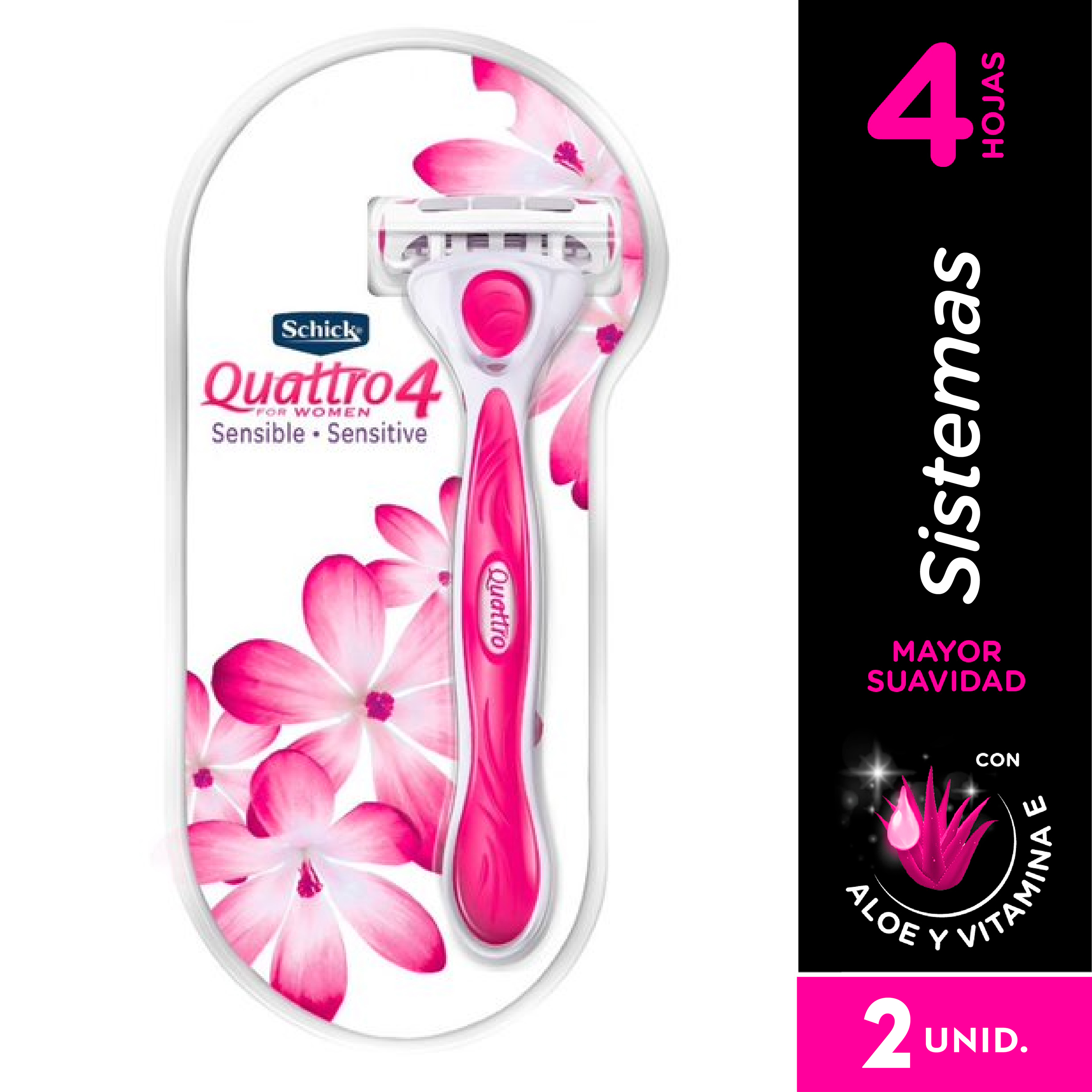 MAQUINA DE AFEITAR SCHICK 4 QUATRO FOR WOMEN