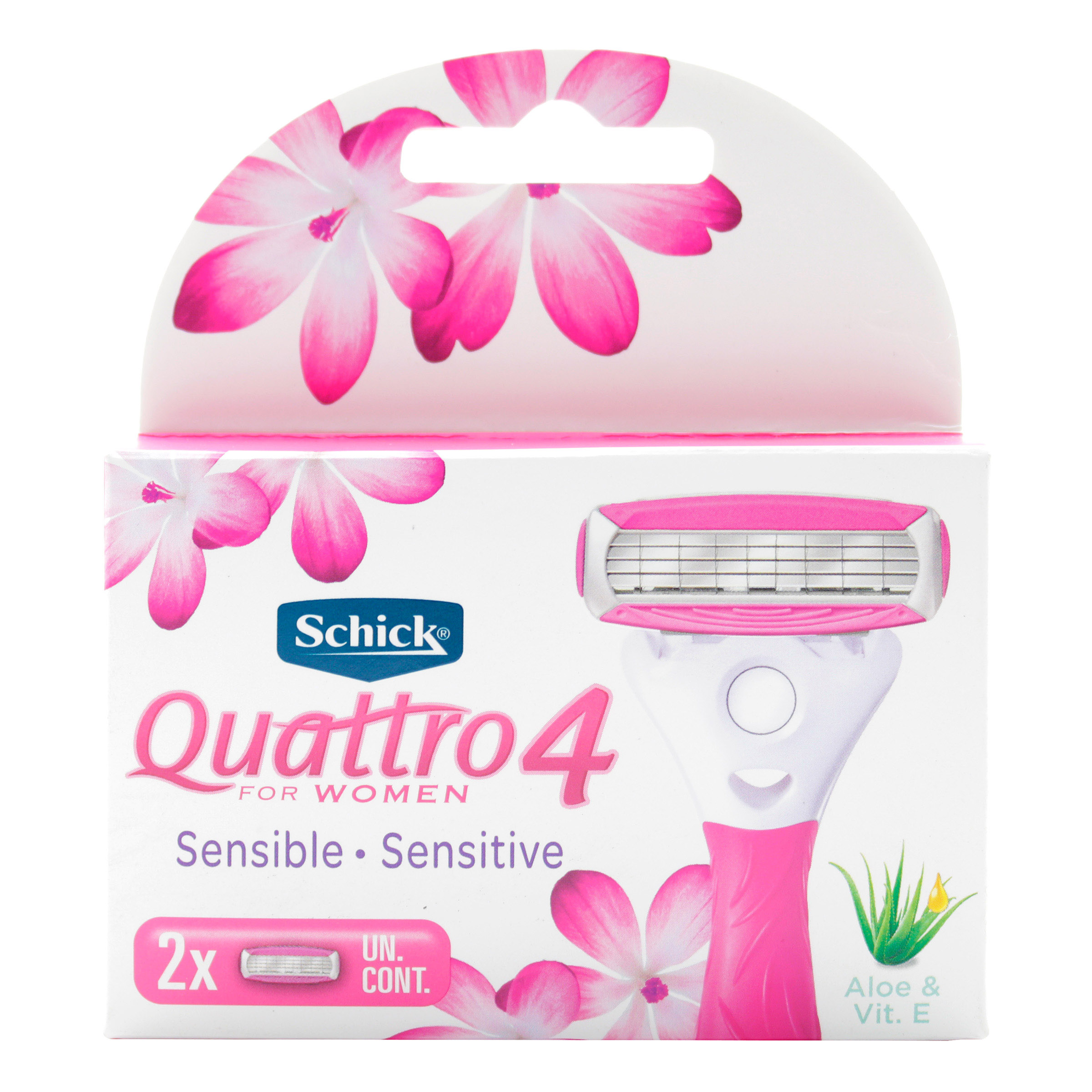 REPUESTO MAQUINA  AFEITAR SCHICK QUATTRO WOMEN 2 UNI