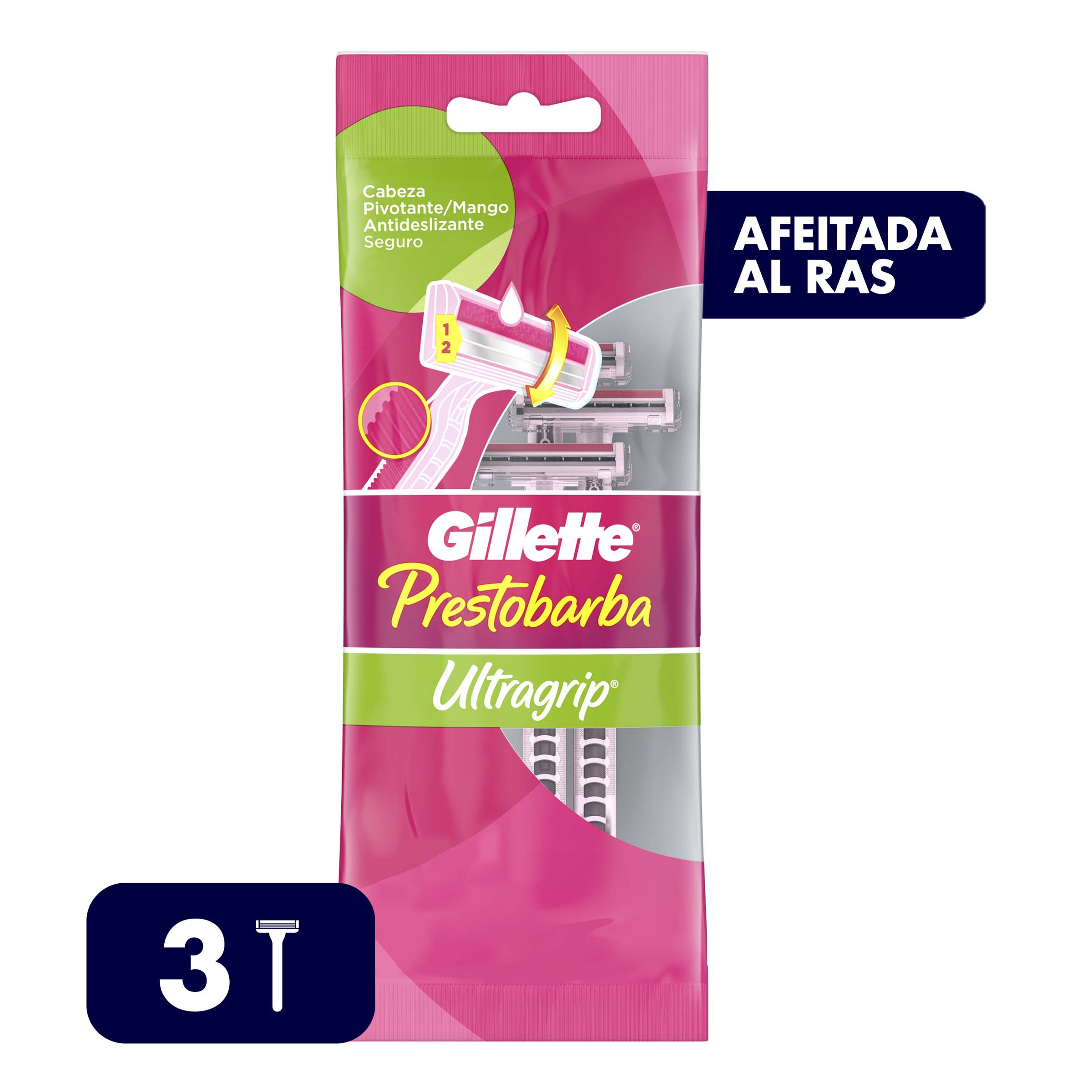 PRESTOBARBA GILLETTE U.GRIP MUJER 3 UNI