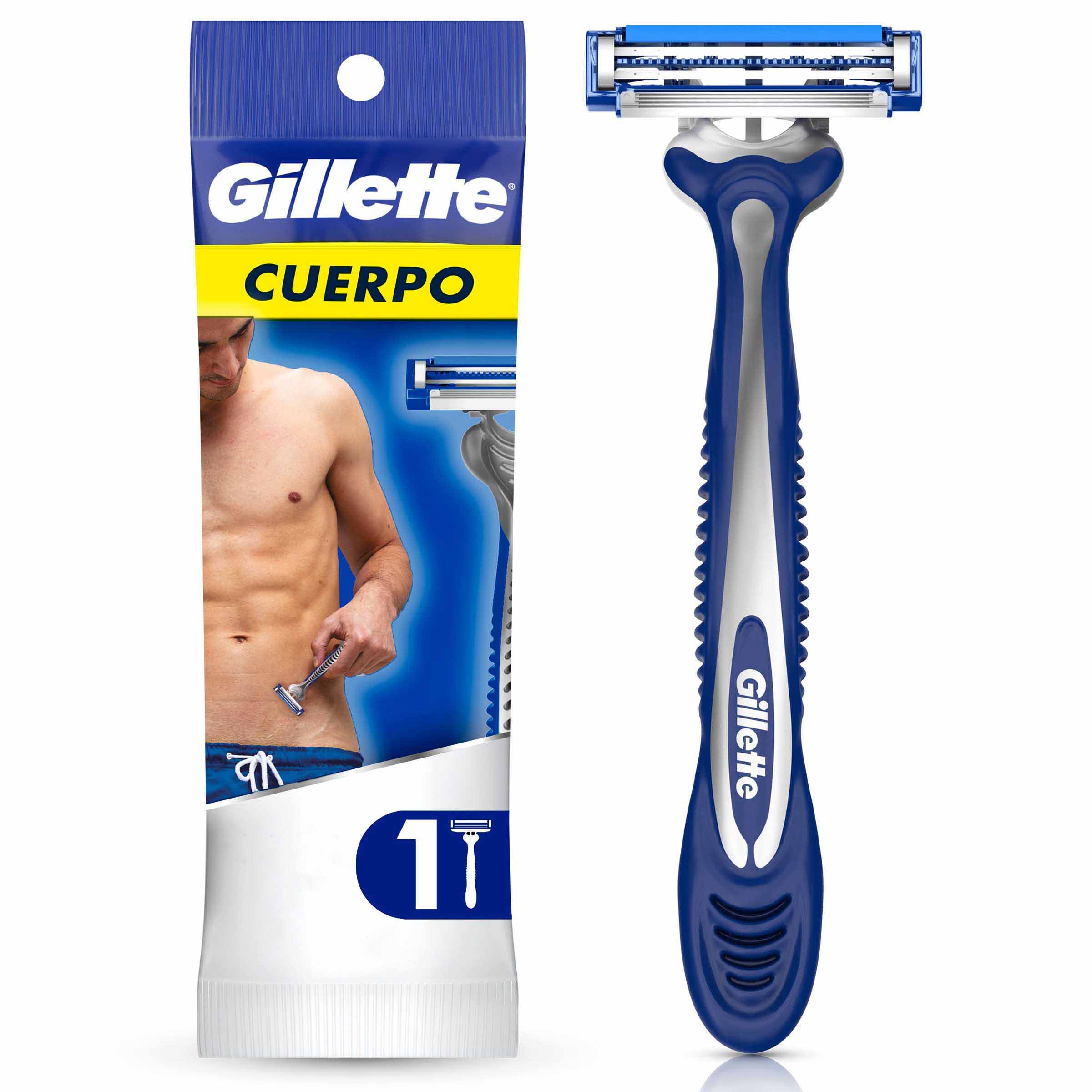 MAQUINA DE AFEITAR GILLETTE CUERPO 1 UNI