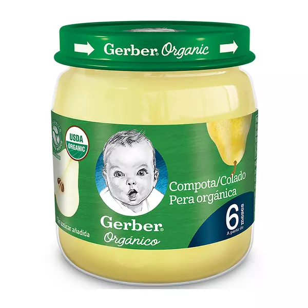 COMPOTA GERBER ORGANIC PERA 113 GR