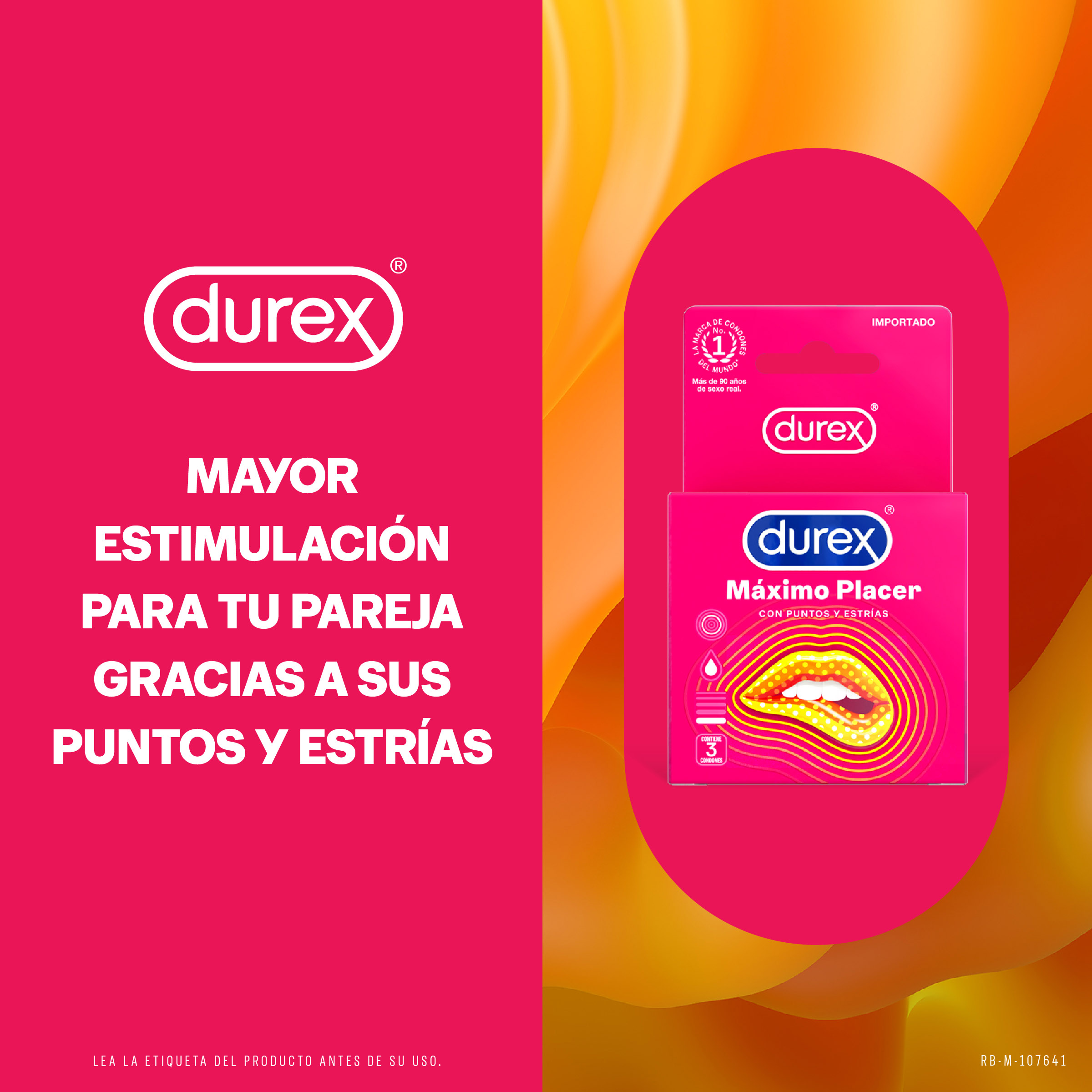 Preservativo Durex Maximo Placer