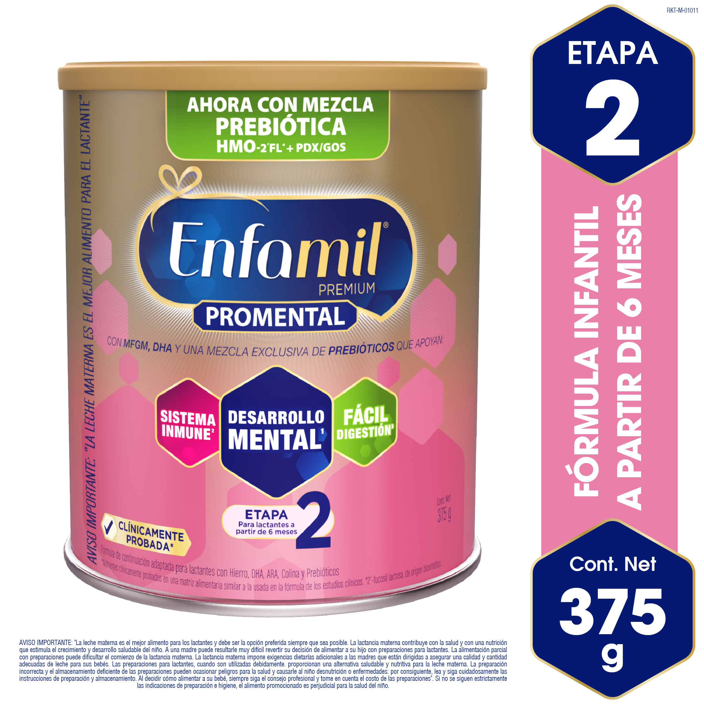 Fórmula Infantil Enfamil Premium 2 Dha+mfgm X 375 Gr