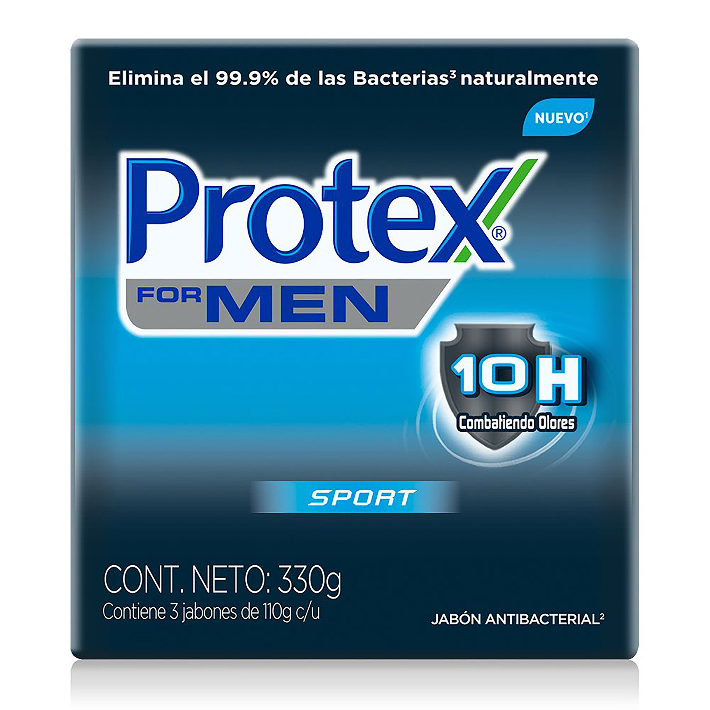 JABON PROTEX MEN SPORT 110 GR 3 UNI