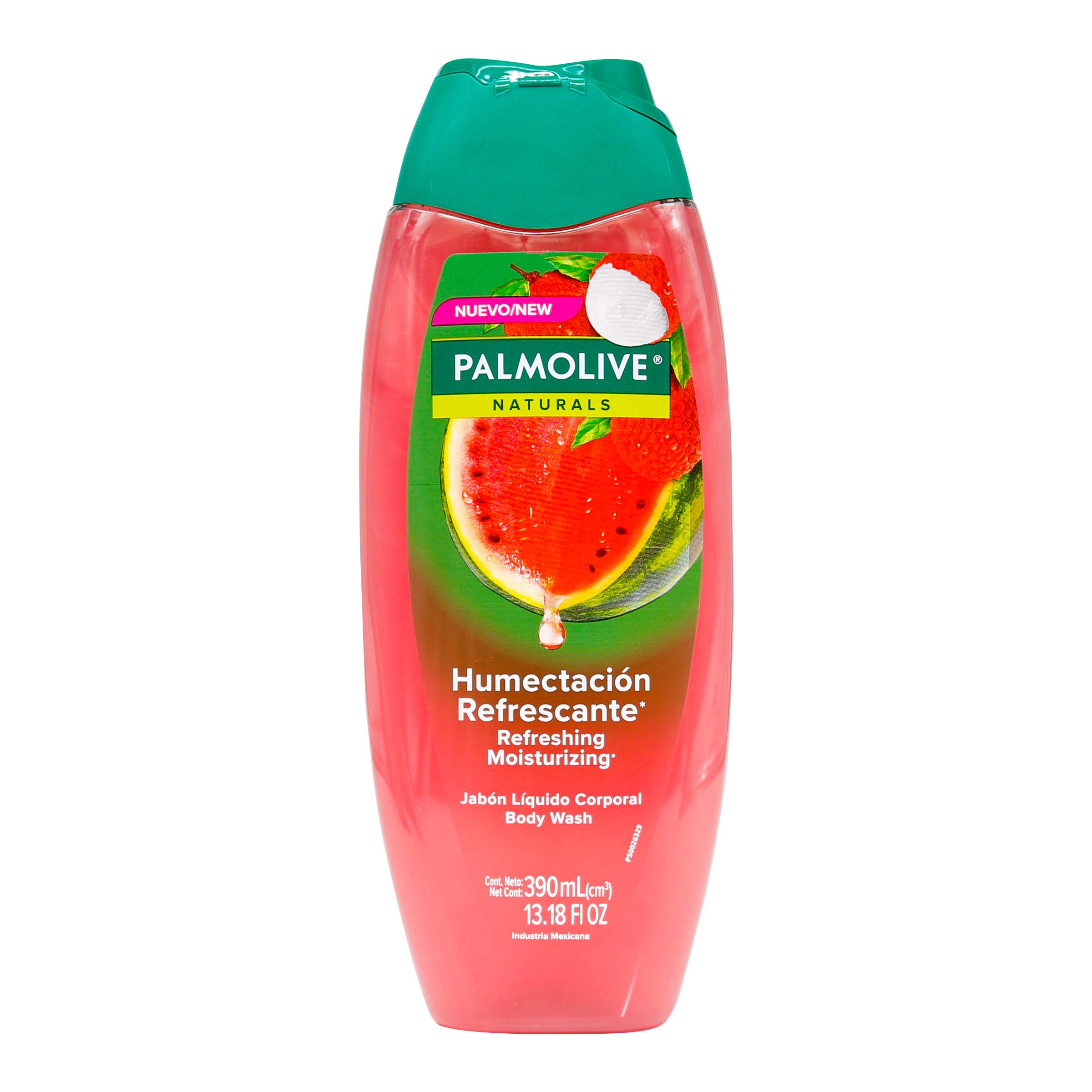 JABON LIQUIDO PALMOLIVE HUMECTACION REFRESCANTE 390 ML