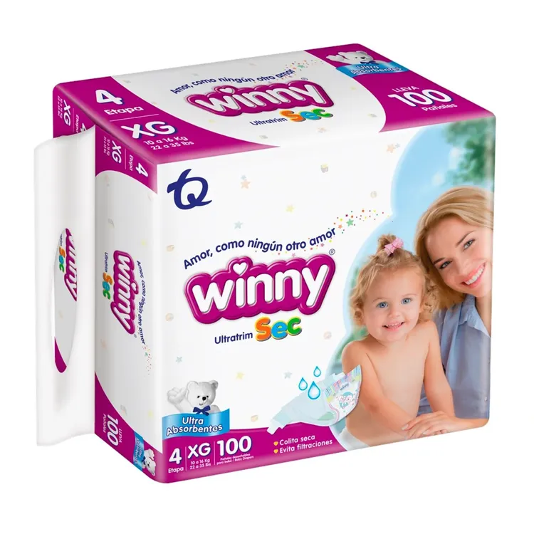 PAÑAL WINNY SEC ETAPA  4  X 100 UNI