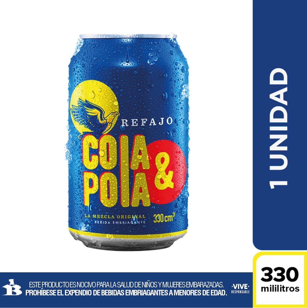 COLA Y POLA REFAJO LATA 6 UNI