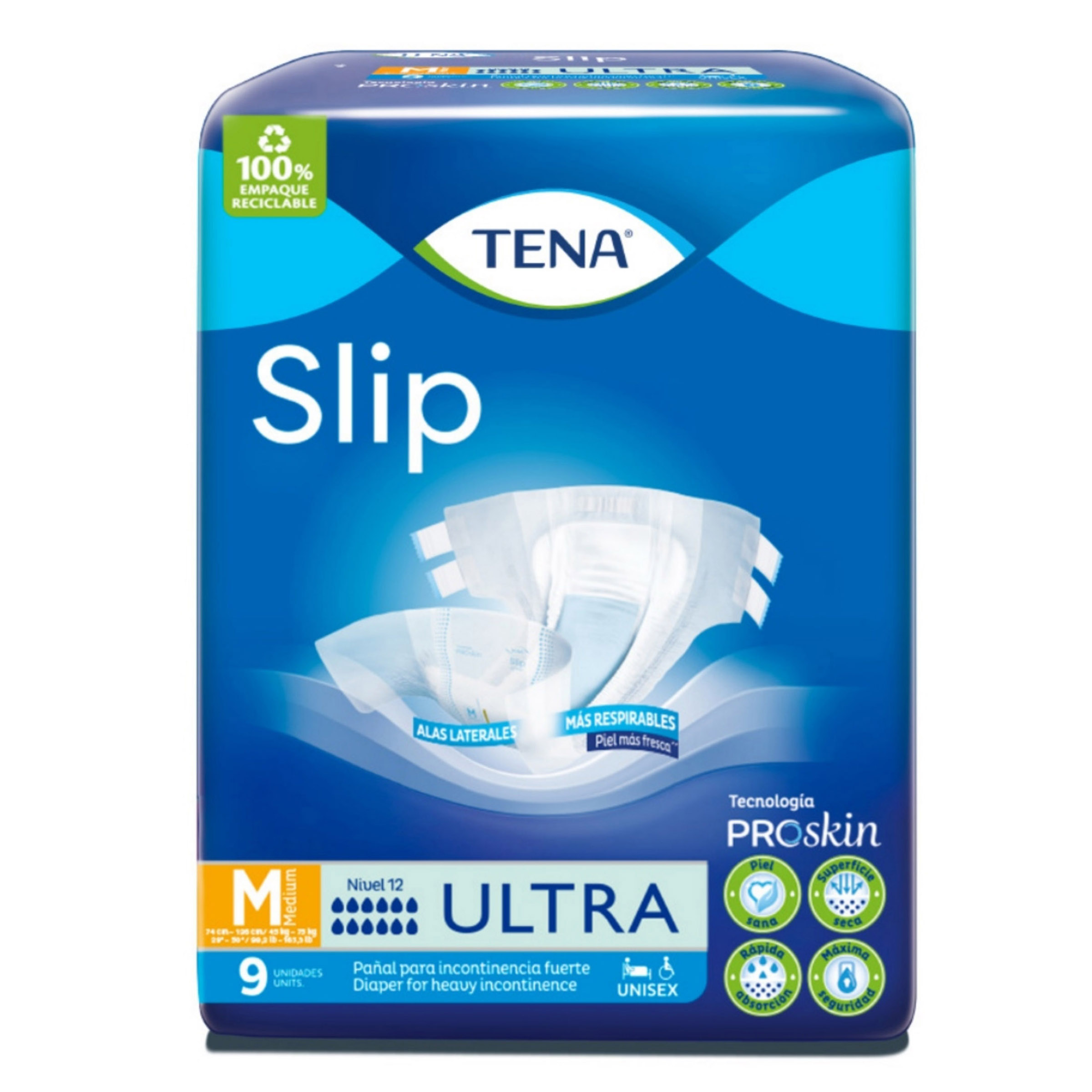 Pañal Tena Slip Ultra Incontinencia Fuerte Talla M
