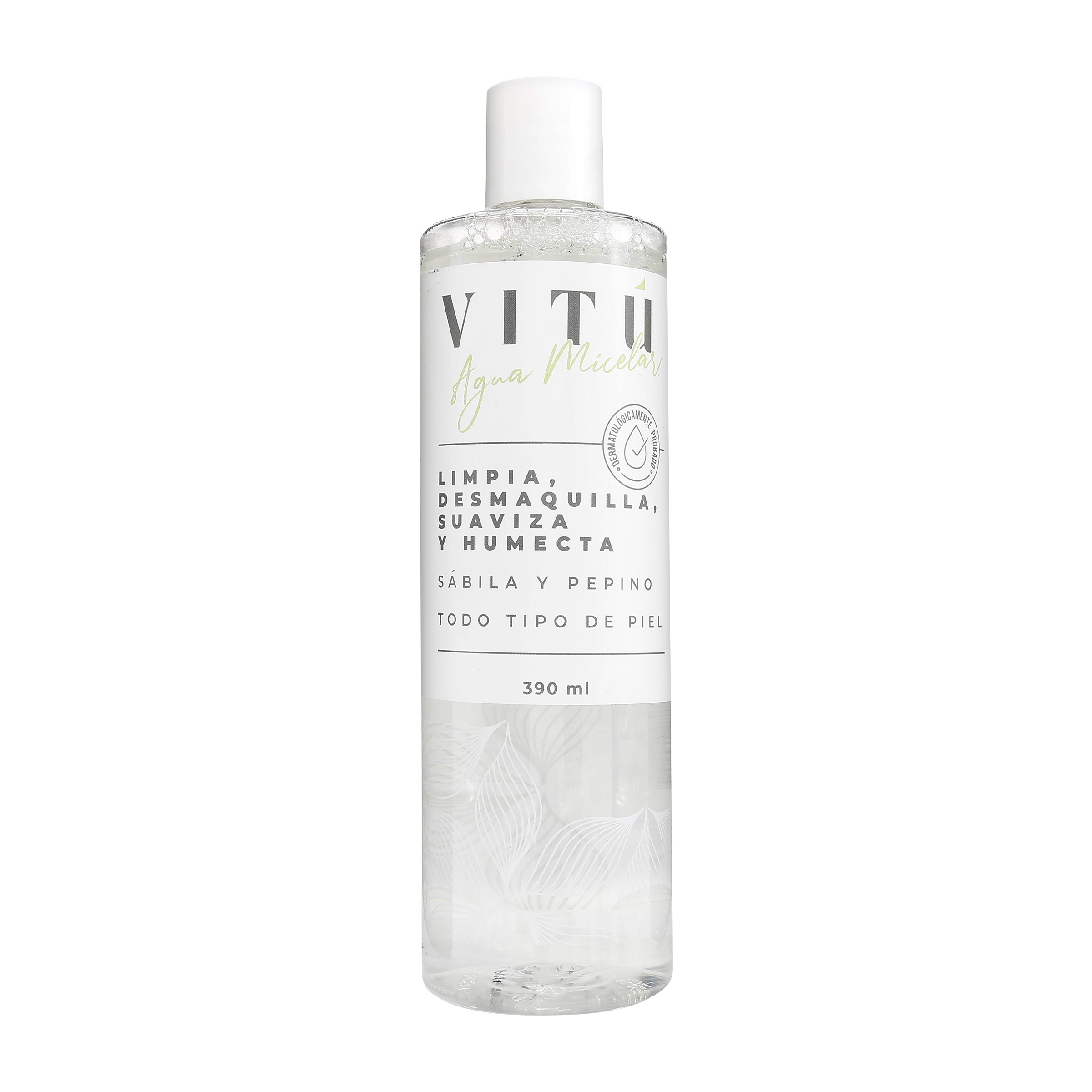 AGUA MICELAR SABILA Y PEPINO VITU 390 ML