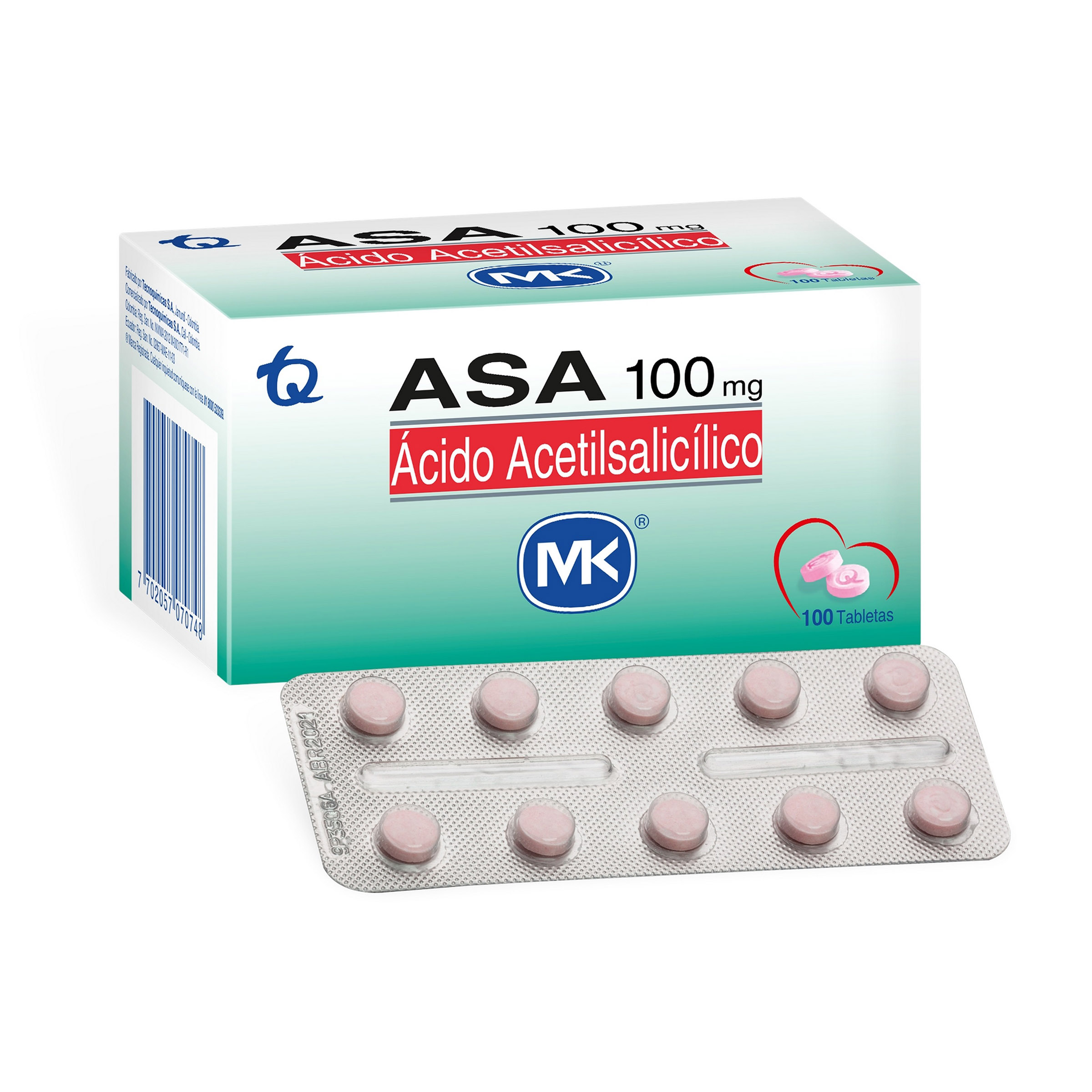 ASA 100 MG MK
