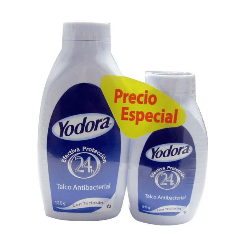 TALCO YODORA 120 GR+ 90 GR TALCO