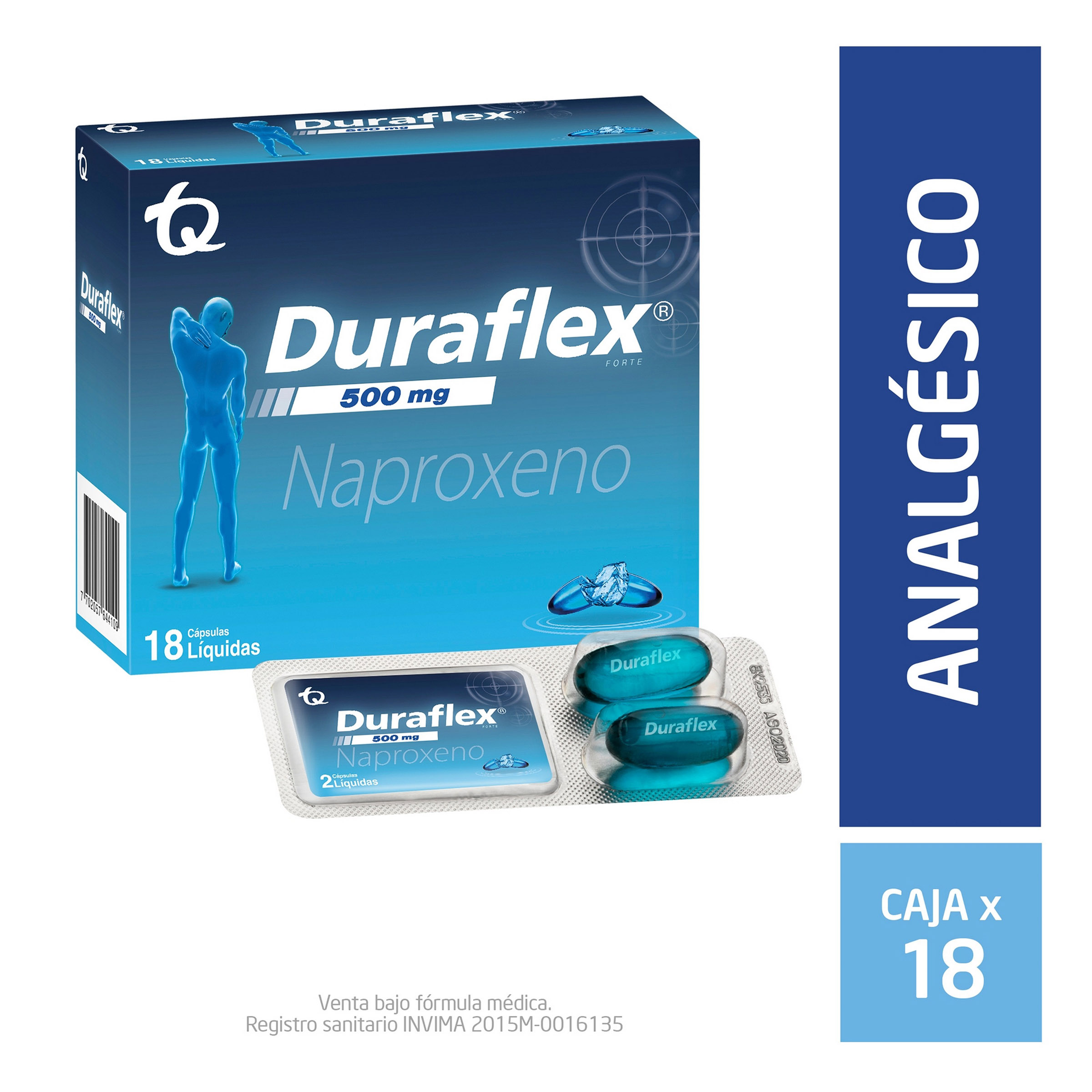 Duraflex Forte Naproxeno 500 Mg Capsulas Liquidas