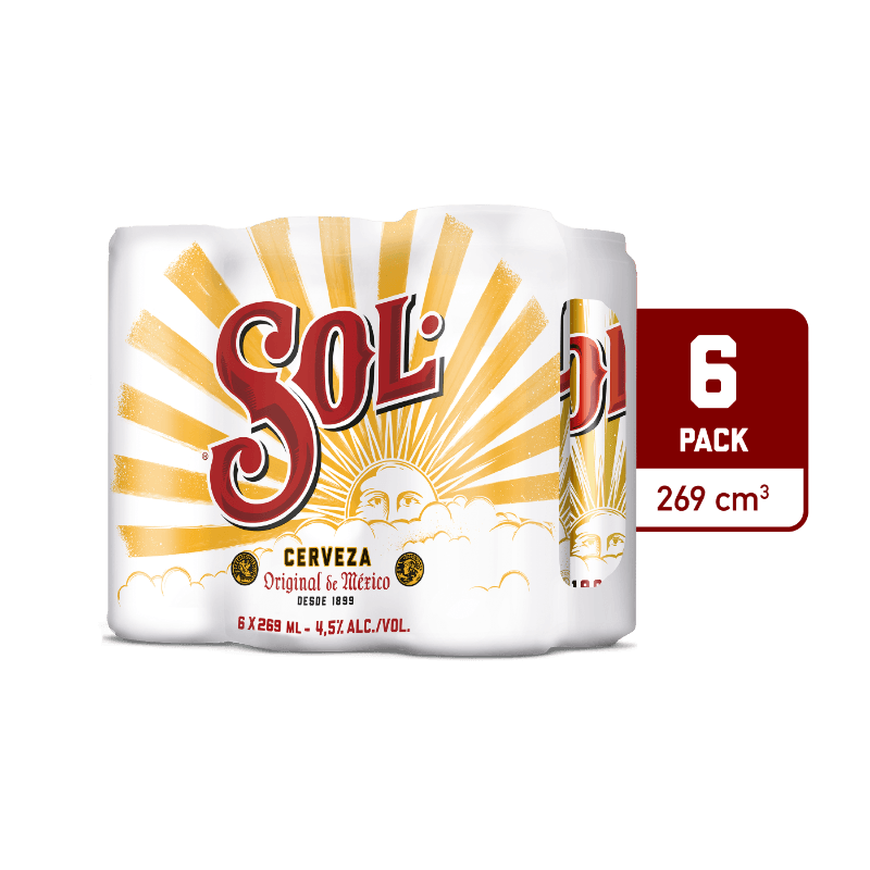 CERVEZA SOL LATA 6 UNI