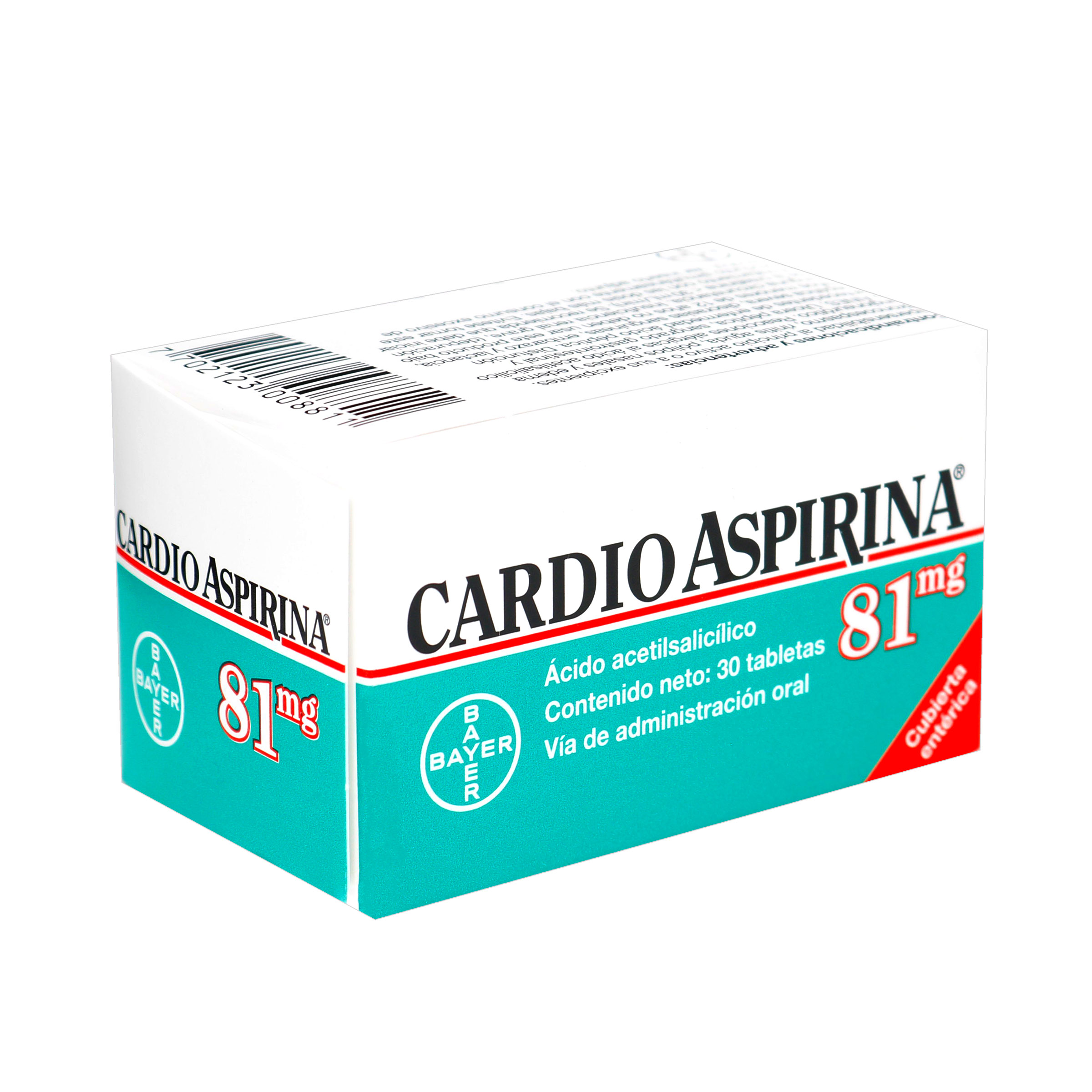 Cardio Aspirina Ácido Acetilsalicílico 81 Mg