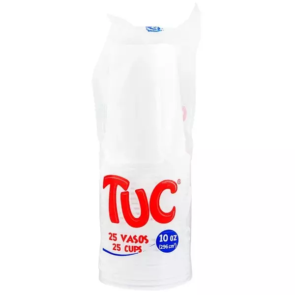 VASOS PLASTICO TUC 25 UNI