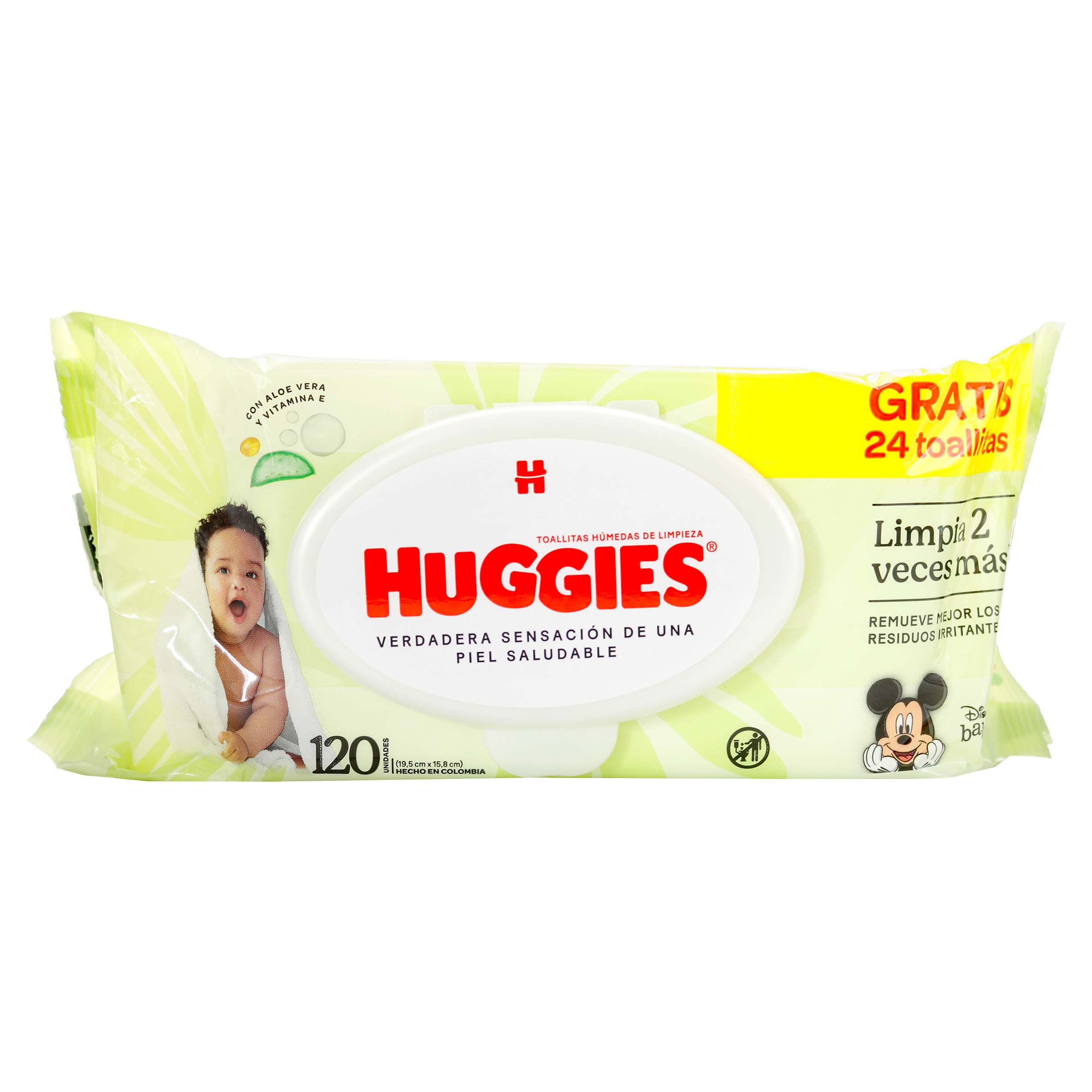 TOALLITAS HUMEDAS  HUGGIES LIMPIEZA EFECTIVA PAG 96 LL 120
