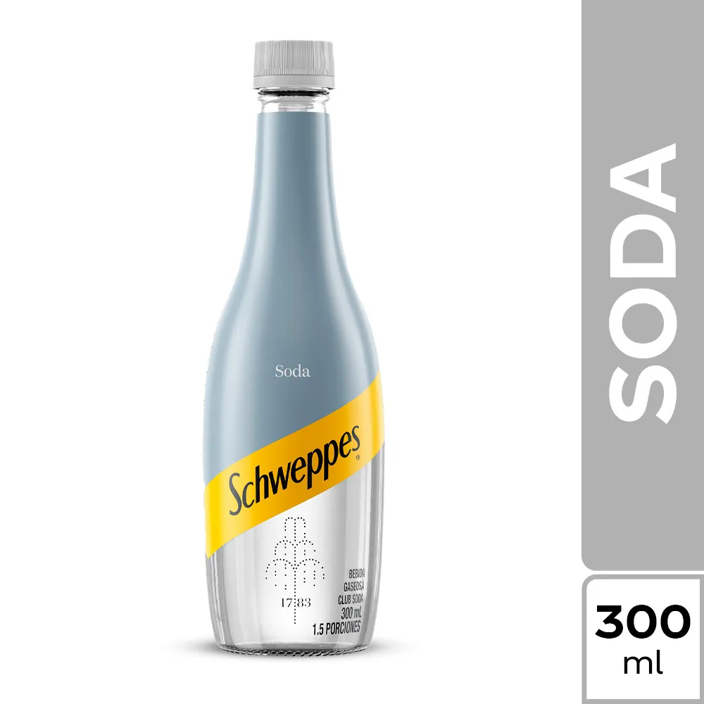 GASEOSA SODA SCHWEPPES 300 ML VIDRIO
