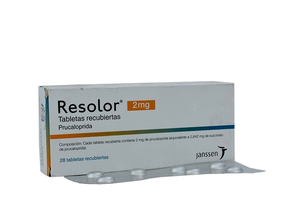 Resolor Prucaloprida 2 Mg tabletas Recubiertas