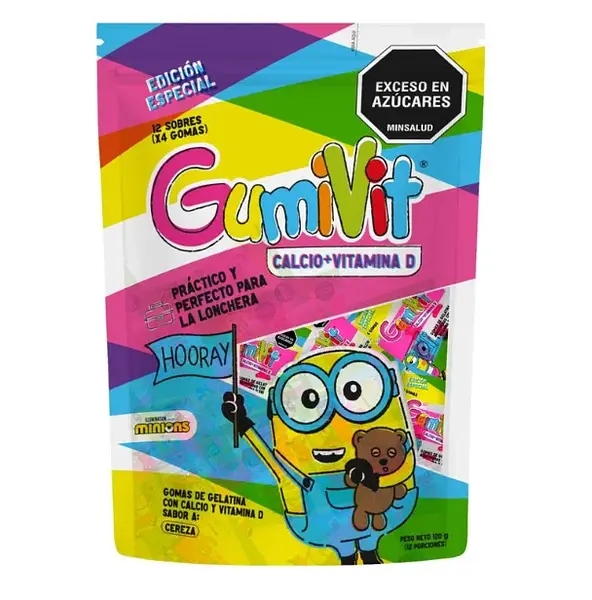 GUMIVIT CALCIO+VIT MINIONS DOYPACK PC