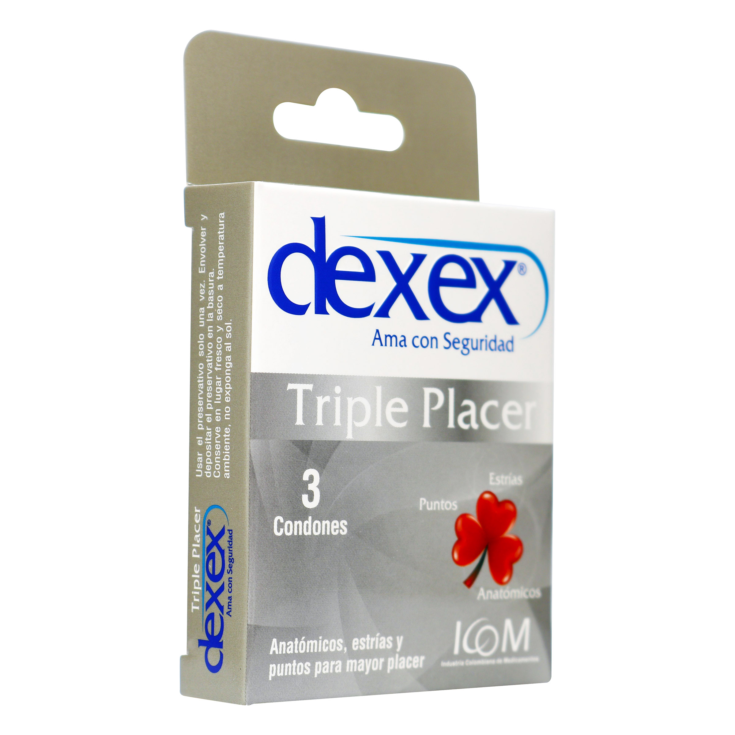Preservativo Dexex Triple Placer